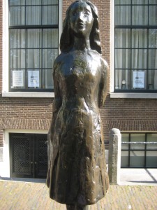 Anne Frank statue, amsterdam, holland, luxury travel writer nancy d. brown
