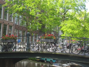 Amsterdam bicycling, luxury travel writer Nancy d. Brown