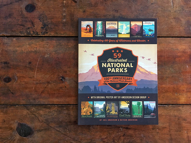 book, 59 Illustrated parks, national park service