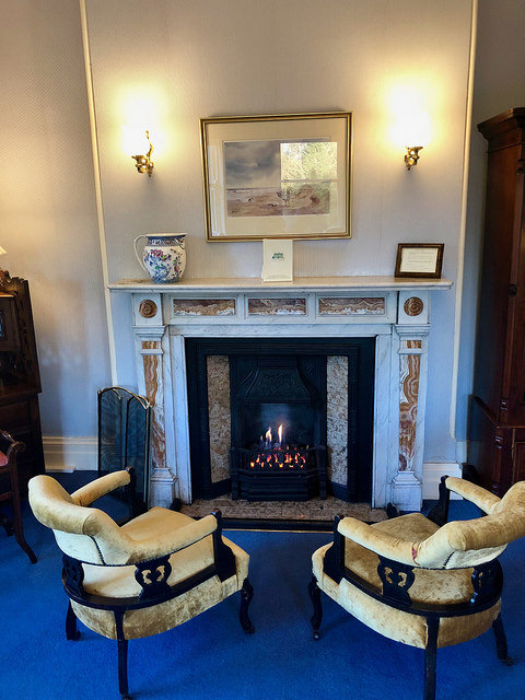 fireplace ardtara country house, irelands blue book, county londonderry hotel, northern ireland