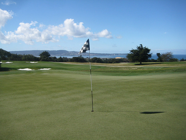bayonet black horse green, pacific ocean, monterey bay golf course, seaside, california