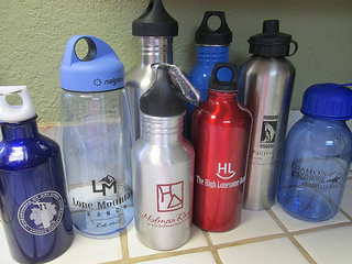 water bottles