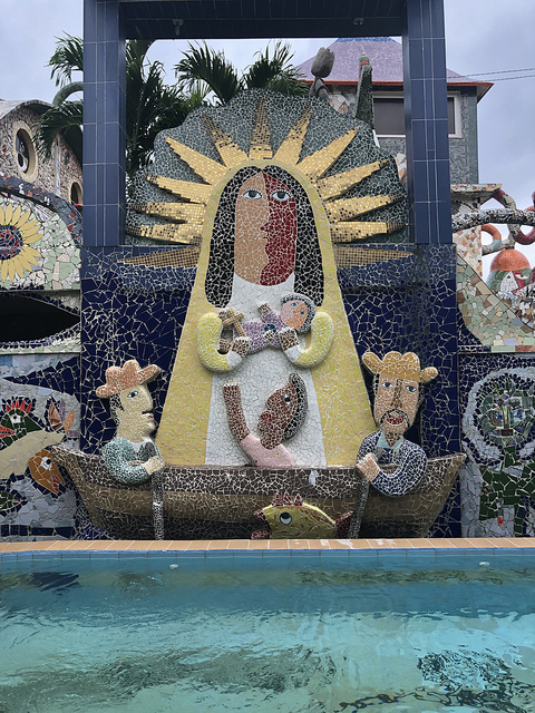 virgin mary mosaic, jose fuster art, casa fuster, fusterland, 7 things to do in havana cuba
