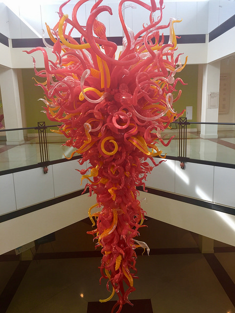 chihuly glass sculpture, columbia museum of art, columbia, south carolina