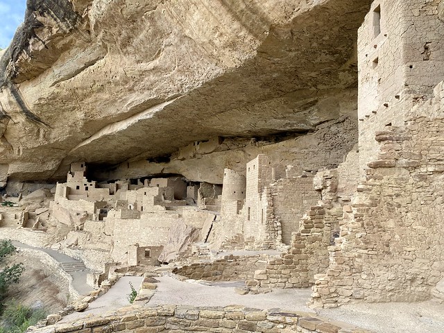 Seven hundred year tour participants have tickets into Cliff Palace within Mesa Verde National Park. These cliff dwellings date back to the 13th century. Photo by Nancy D. Brown. 