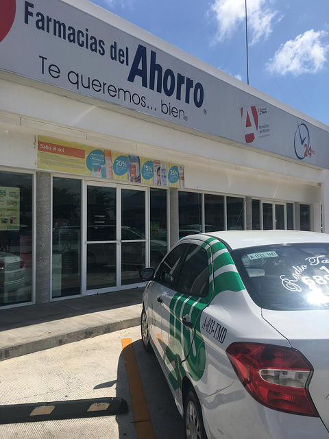 taxi cab, farmacias, pharmacy visit cancun mexico