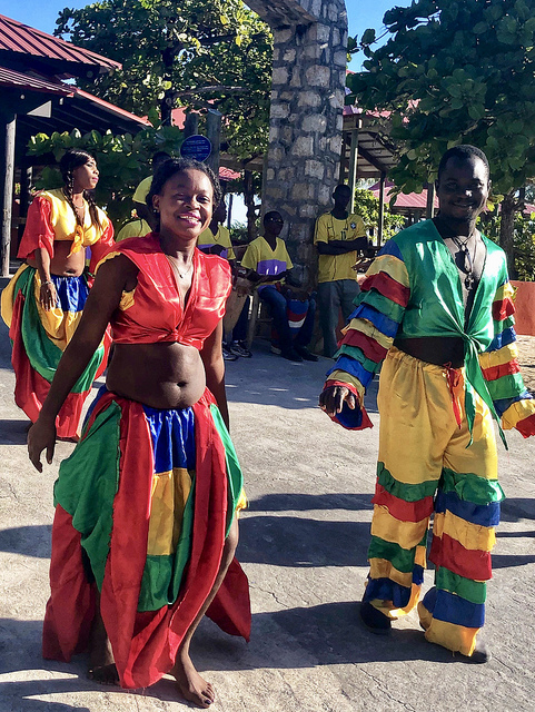 haitian dancers, labadee haiti locals, royal caribbean cruise lines shore excursion