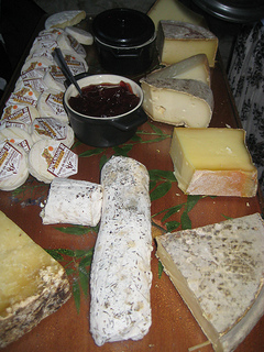 "La Terrasse cheese plate"