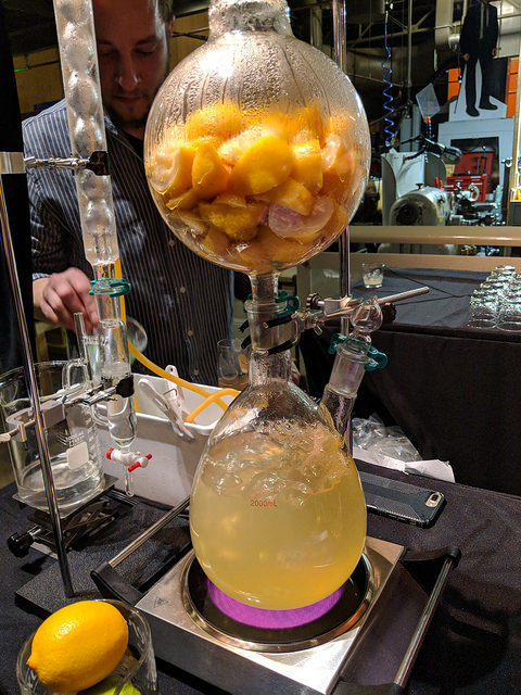 science of cocktails, citrus diffuser, paper plane bar, exploratorium, san francisco, california, pier 15