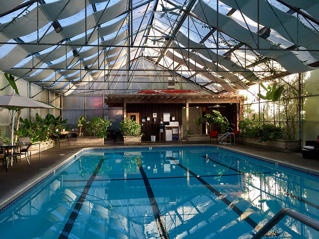 swimming pool, indoor pool, stanford inn, eco resort, mendocino, california, unique inns
