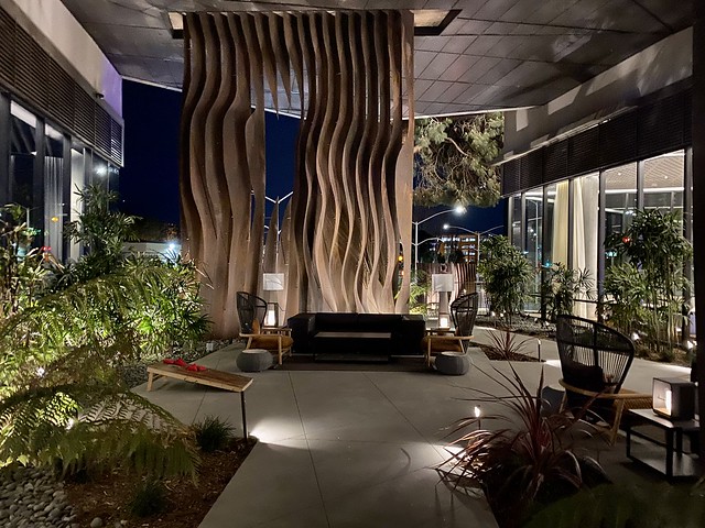 Indoor-outdoor communal space at Tetra Silicon Valley