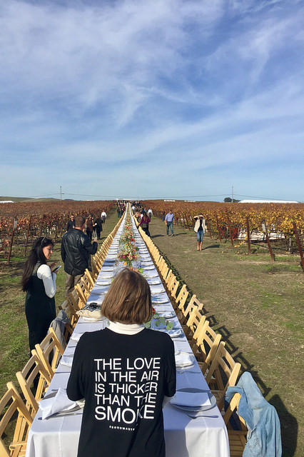 love in the air is thicker than the smoke, grateful table, nancy d brown, napa, california 