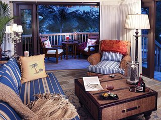 "Little Palm Island bungalow interior"