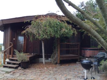 Windsong Cottage yurt. Point Reyes Station, California